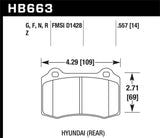 Hawk 06-11 Mazda Miata MX-5 Rear DTC-60 Race Brake Pads