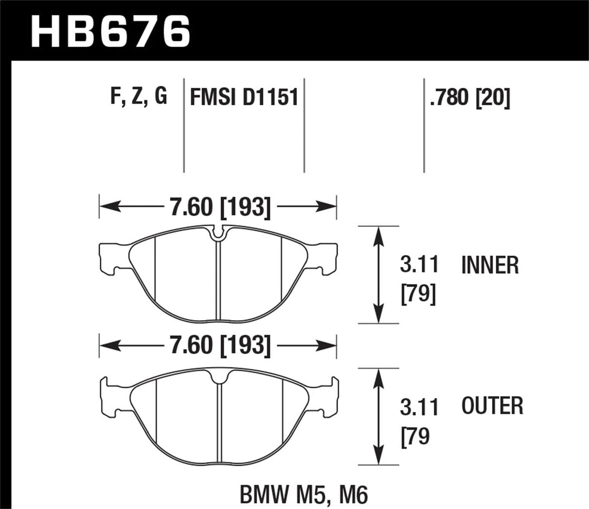 Hawk 06-09 Pontiac Solstice / 07-10 Saturn Sky DTC-60 Race Front Brake Pads