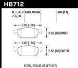 Hawk 12-16 Porsche 911 Carrera S DTC-30 Front Brake Pads