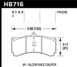 Hawk AP/Alcon Race Caliper Performance Ceramic Brake Pads (NLA)