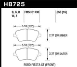 Hawk 2014 Chevrolet Corvette DTC-60 Front Brake Pads