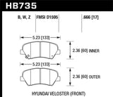 Hawk 11-16 Ford Fiesta / 11-14 Mazda 2 DTC-30 Race Front Brake Pads