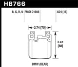 Hawk BMW 3/5/7Series/M3/M5/X3/X5/Z4/Z8 / Land Rover Range Rover DTC-60 Race Rear Brake Pads