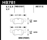Hawk 09-16 Nissan GT-R DTC-50 Race Front Brake Pads