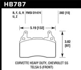 Hawk DTC-80 15-16 Ford Focus ST Front Race Brake Pads