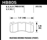 Hawk 15-17 Chevy Corvette Z51 DTC-60 Race Front Brake Pads