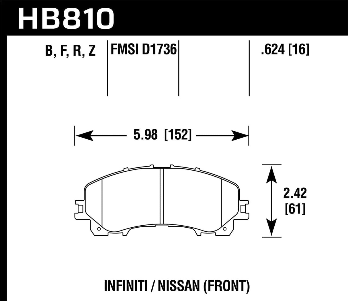 Hawk 06-17 Lexus IS350 / 07-11 Lexus GS350 Performance Ceramic Street Front Brake Pads (NLA)