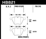 Hawk 10-15 BMW 760Li / 11-15 BMW B7 Alpina/B7 Alpina xDrive HPS 5.0 Front Brake Pads