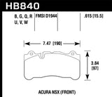 Hawk 2016 Audi S3 DTC-60 Front Brake Pads