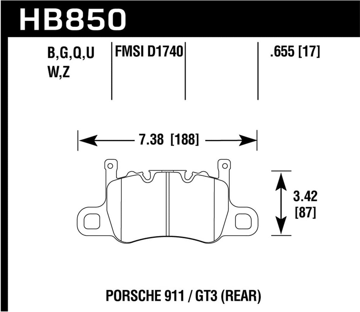 Hawk DTC-80 13-16 BMW 328i Rear Brake Pads