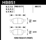 Hawk 15-16 Cadillac XTS / Chevrolet Corvette DTC-60 Front Brake Pads