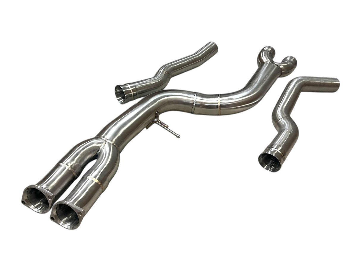 MAD Single Midpipe Non-Resonated W/ Brace - BMW F87 M2C