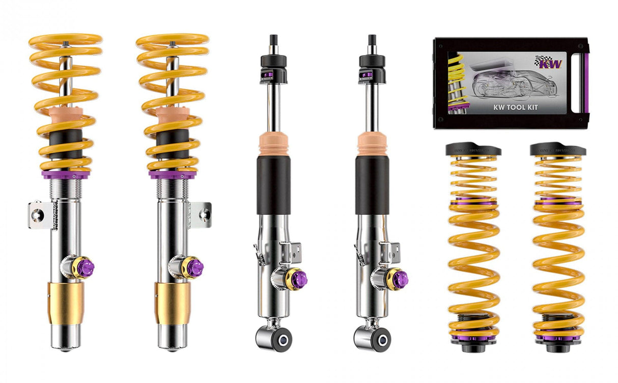 KW Suspensions KW V4 Coilover Kit Bundle - BMW M3 (G80); M4 (G82); 2WD; incl Comp.