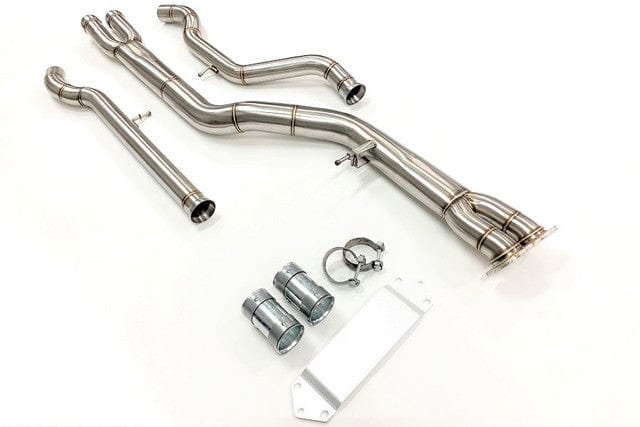 MAD US F8x M3 M4 Single Midpipe (Brace Included)