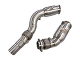 MAD US S55 Catted Downpipes M2C M3 M4 W/ Flex Section