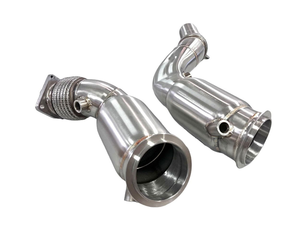 MAD US S55 Catted Downpipes M2C M3 M4 W/ Flex Section