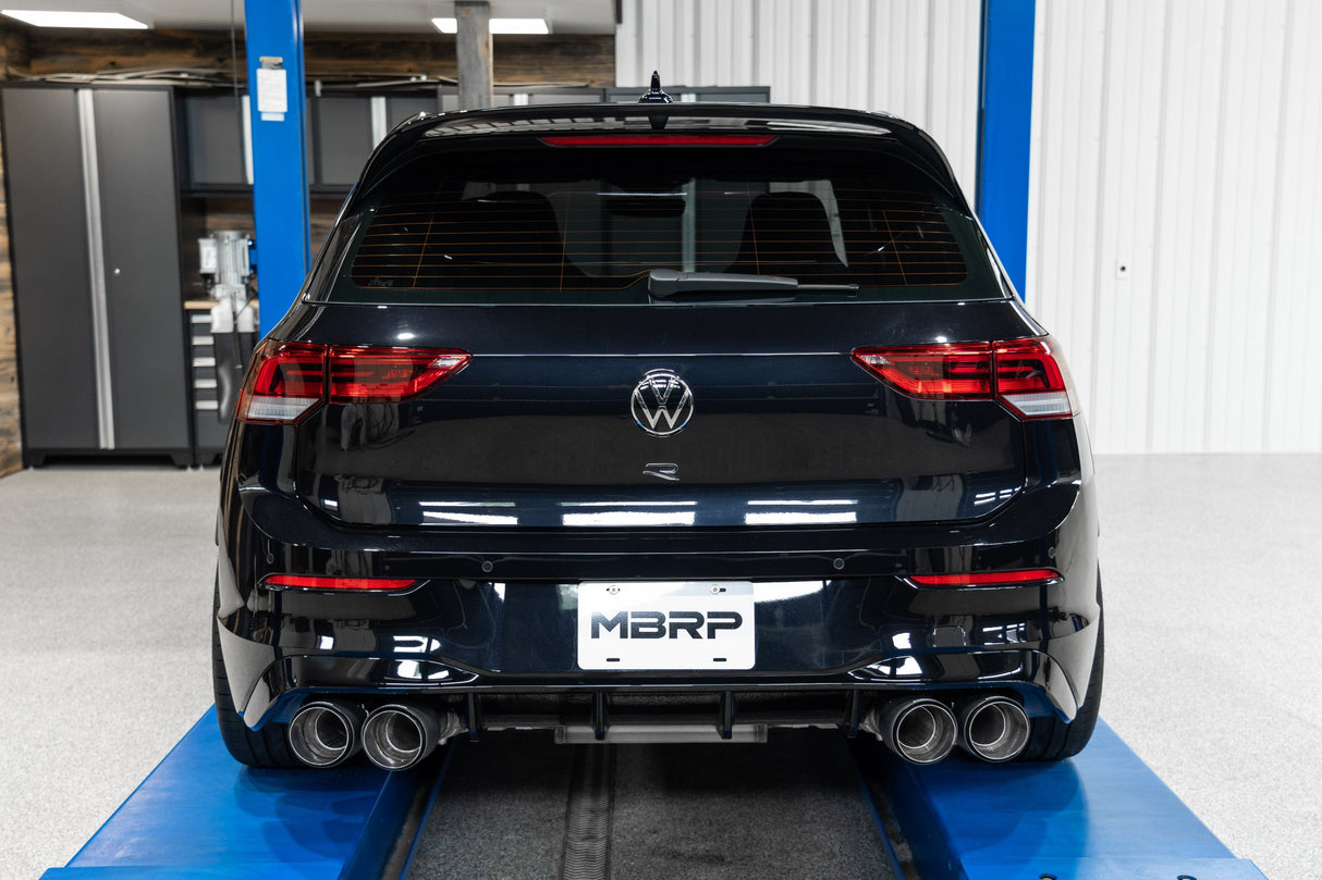 MBRP 3" Cat Back Quad Tip Exhaust System - VW Mk8 Golf R