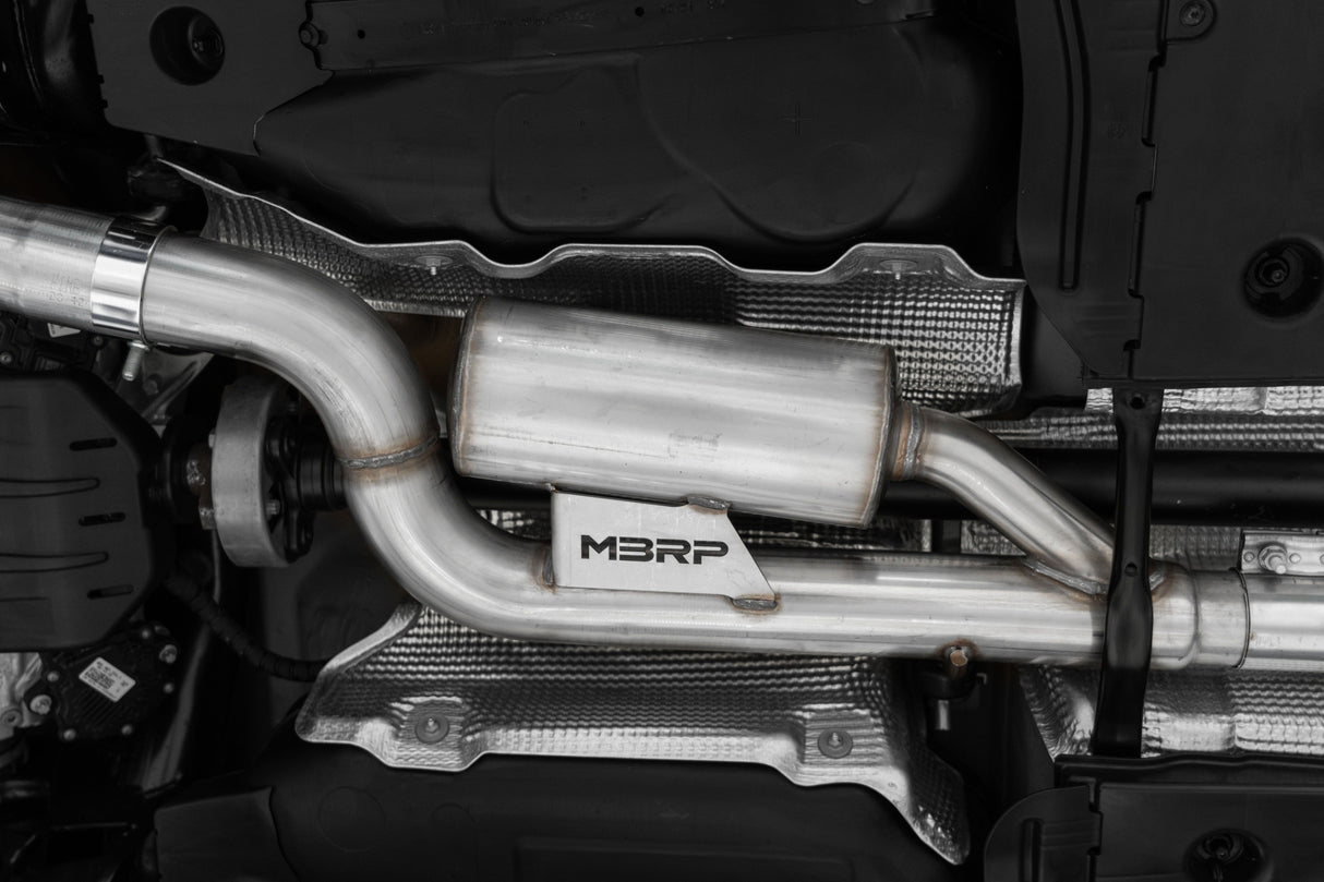 MBRP 3" Cat Back Quad Tip Exhaust System - VW Mk8 Golf R
