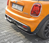 Maxton Design Central Rear Splitter MINI Cooper S Mk3 Preface 3-Door F56 & F57