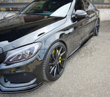 Maxton Design Side Skirts Diffusers Mercedes- Benz C43 AMG W205