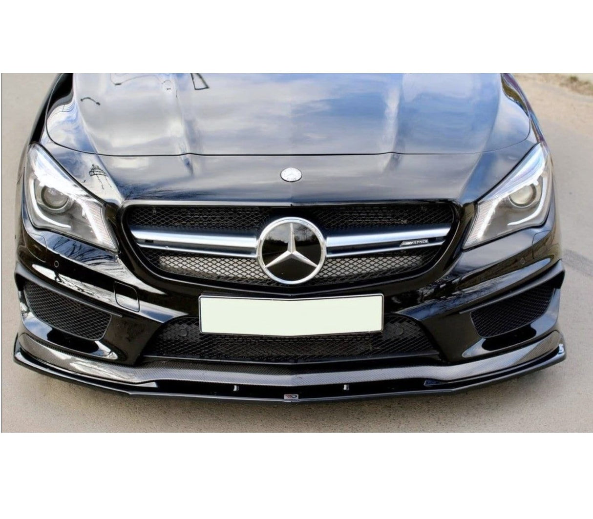 Maxton Design Front Splitter V.2 Mercedes CLA 45 AMG C117 (Preface)