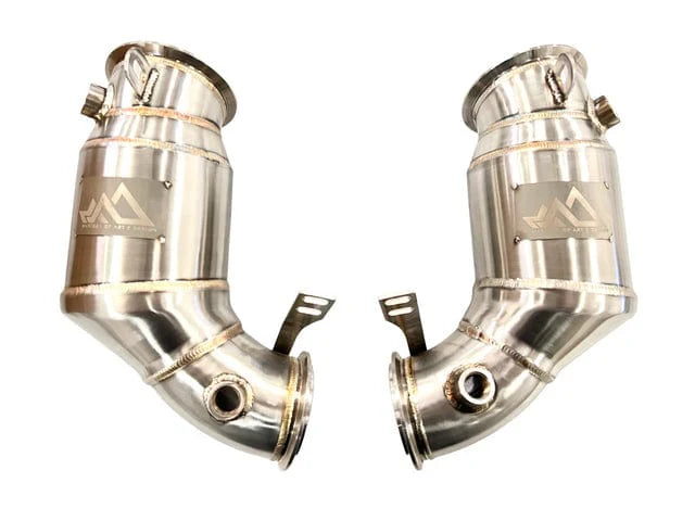 MAD US F90 M5 F92 M8 Downpipes S63R Primary Catted (200 Cell)