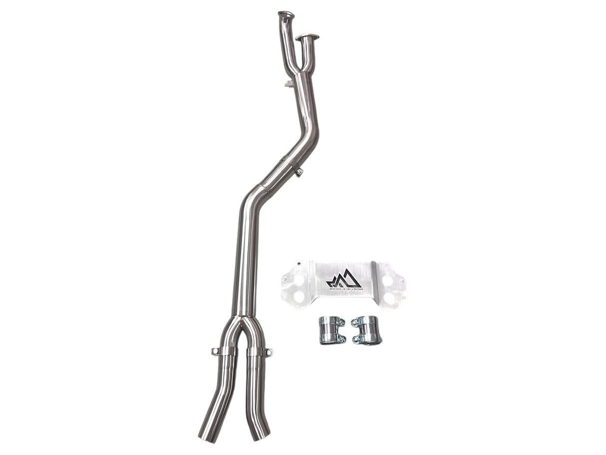 MAD US S58 Single Midpipe (Brace Included) - BMW G8x / M3 / M4