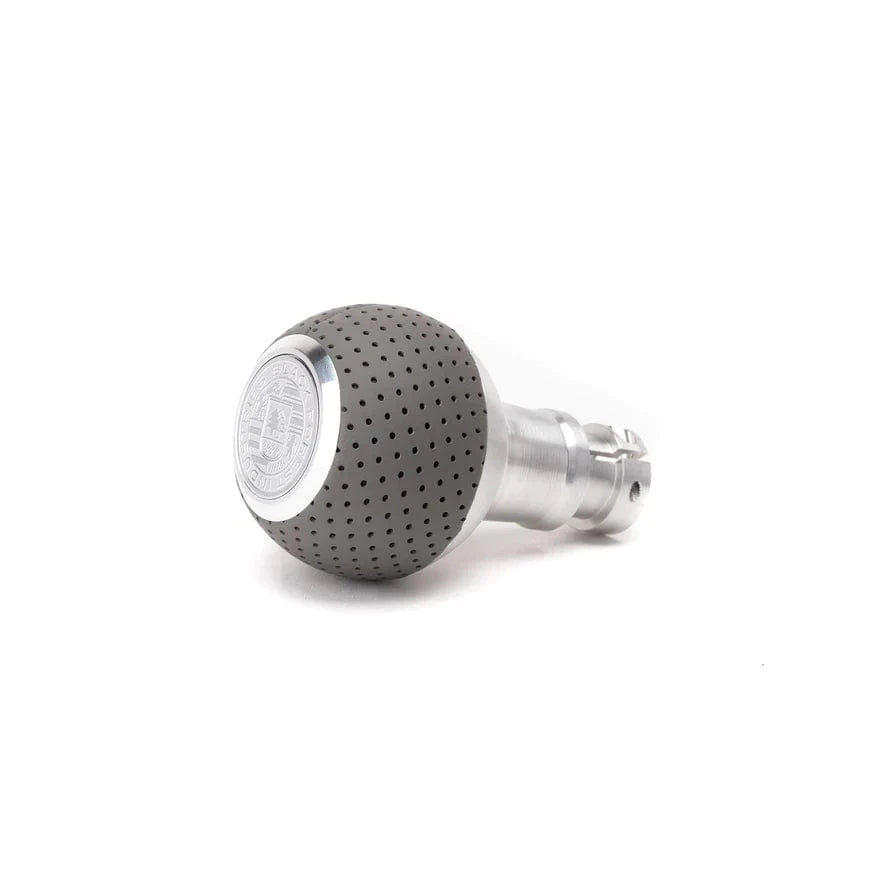 BFI GS2 Heavy Weight Shift Knob - BMW Auto - Style 2 - Graphite Gray Air Leather / Machined Finish