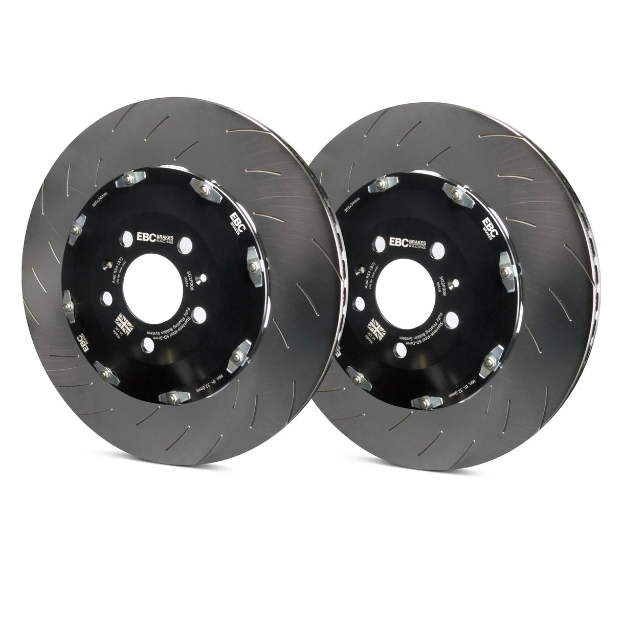 EBC Racing 2015+ Dodge Challenger SRT Hellcat 2 Piece SG Racing Front Rotors (390x34mm)