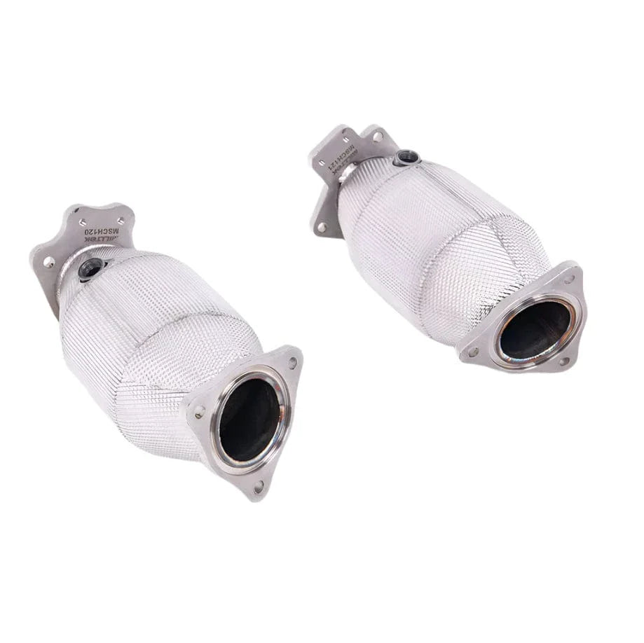 Milltek Large-Bore Hi-Flow Sport Cats (With Heat Wrap) - Chevy C8 Corvette Z06