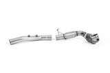 Milltek Large Bore Downpipe and Hi-Flow Sport or Race Cat - VW Mk8 GTI