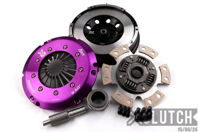 XClutch 2011 BMW 1 Series M Base 3.0L Stage 2R Extra HD Sprung Ceramic Clutch(6 Bolt/PB in Flywheel)