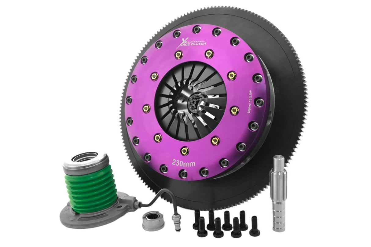 XClutch 05-10 Ford Mustang GT 4.6L 9in Triple Solid Organic Clutch Kit