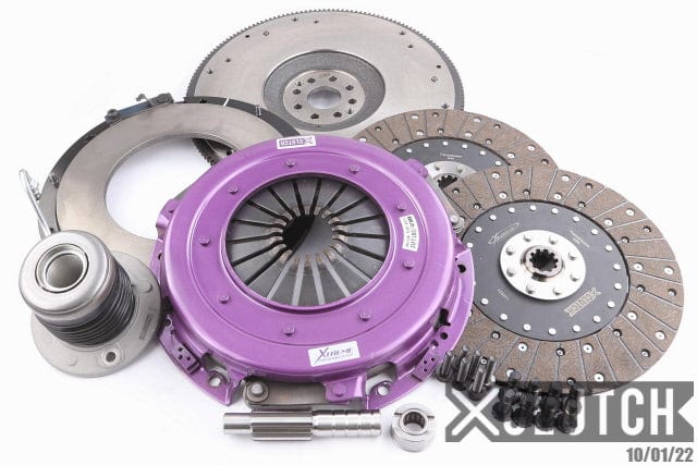 XClutch 05-10 Ford Mustang GT 4.6L 10.5in Twin Solid Organic Clutch Kit (For 8 Bolt Crankshaft Only)
