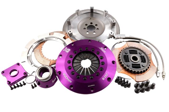XClutch 07-17 Mitsubishi Lancer EVO X 2.0L 8in Twin Sprung Ceramic Clutch Kit (Clutch Slave Cylinder & Flywheel Bolts Included)