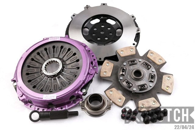 XClutch 1997 Mitsubishi Lancer EVO IV 2.0L Stage 2 Sprung Ceramic Clutch Kit (Flywheel Included)