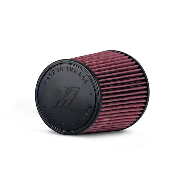 Mishimoto Performance Air Filter, 4in Inlet, 7in Filter Length, Red
