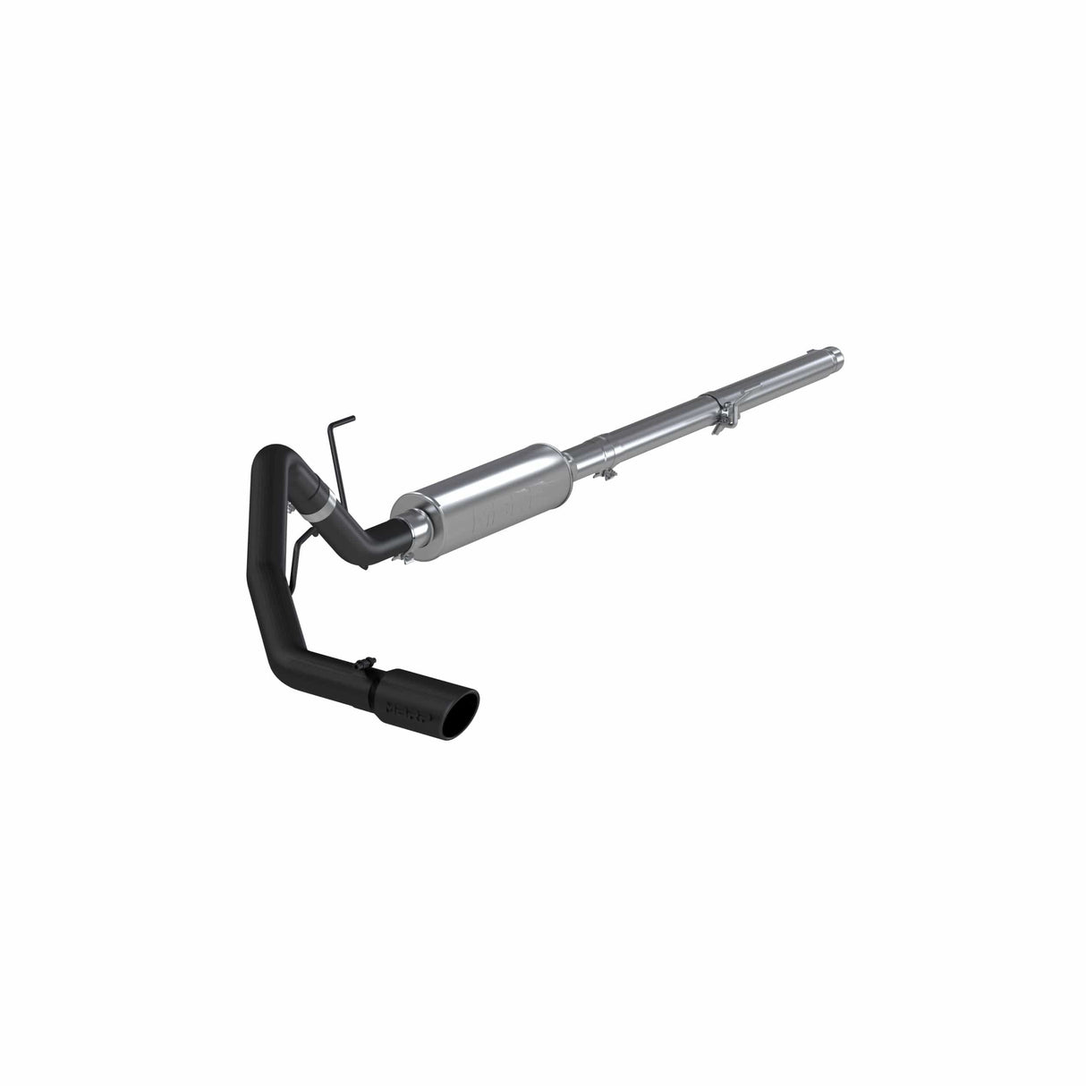 MBRP 2004-2008 Ford F-150 EC/CC-SB 3in Cat-Back Single Side AL - Black (NLA)