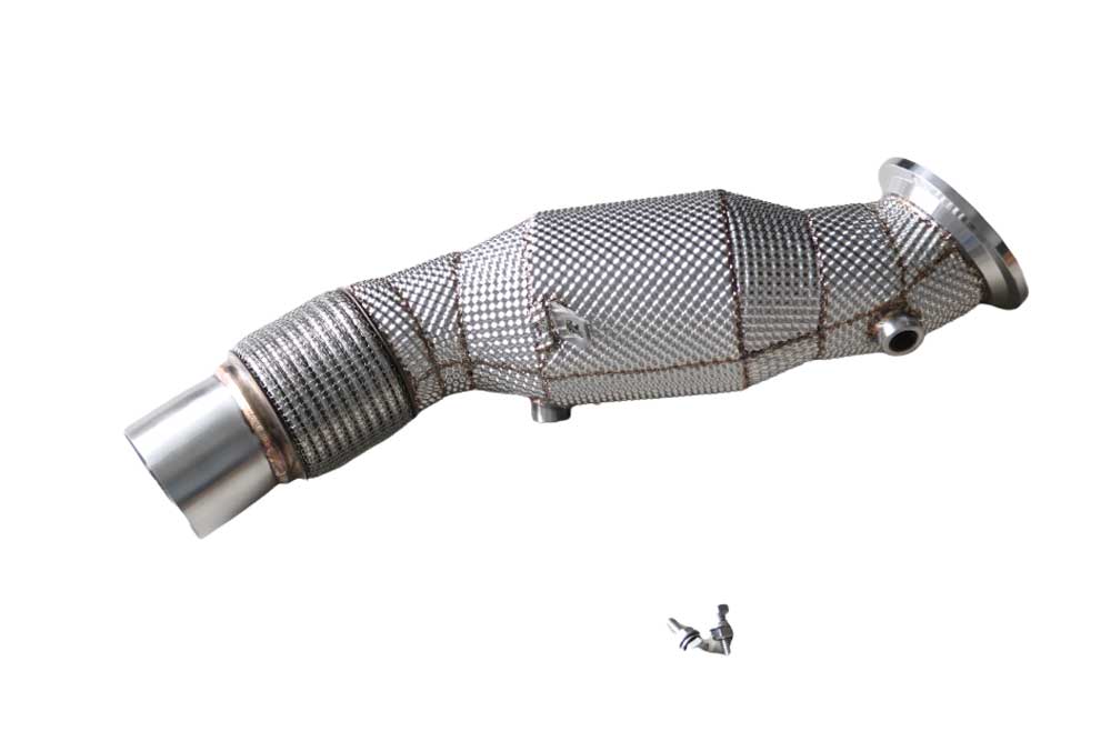 Racing Dynamics Catted Downpipe w/ HS - BMW / G20 / G30 / B48 / 330i / 530i