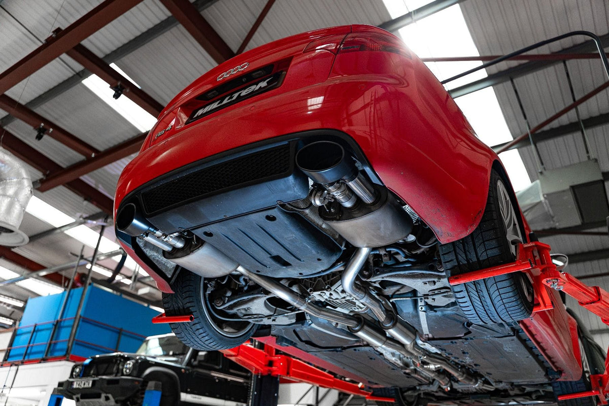 Milltek V2 Valved Cat-Back with Active H Pipe System - Audi B7 RS4
