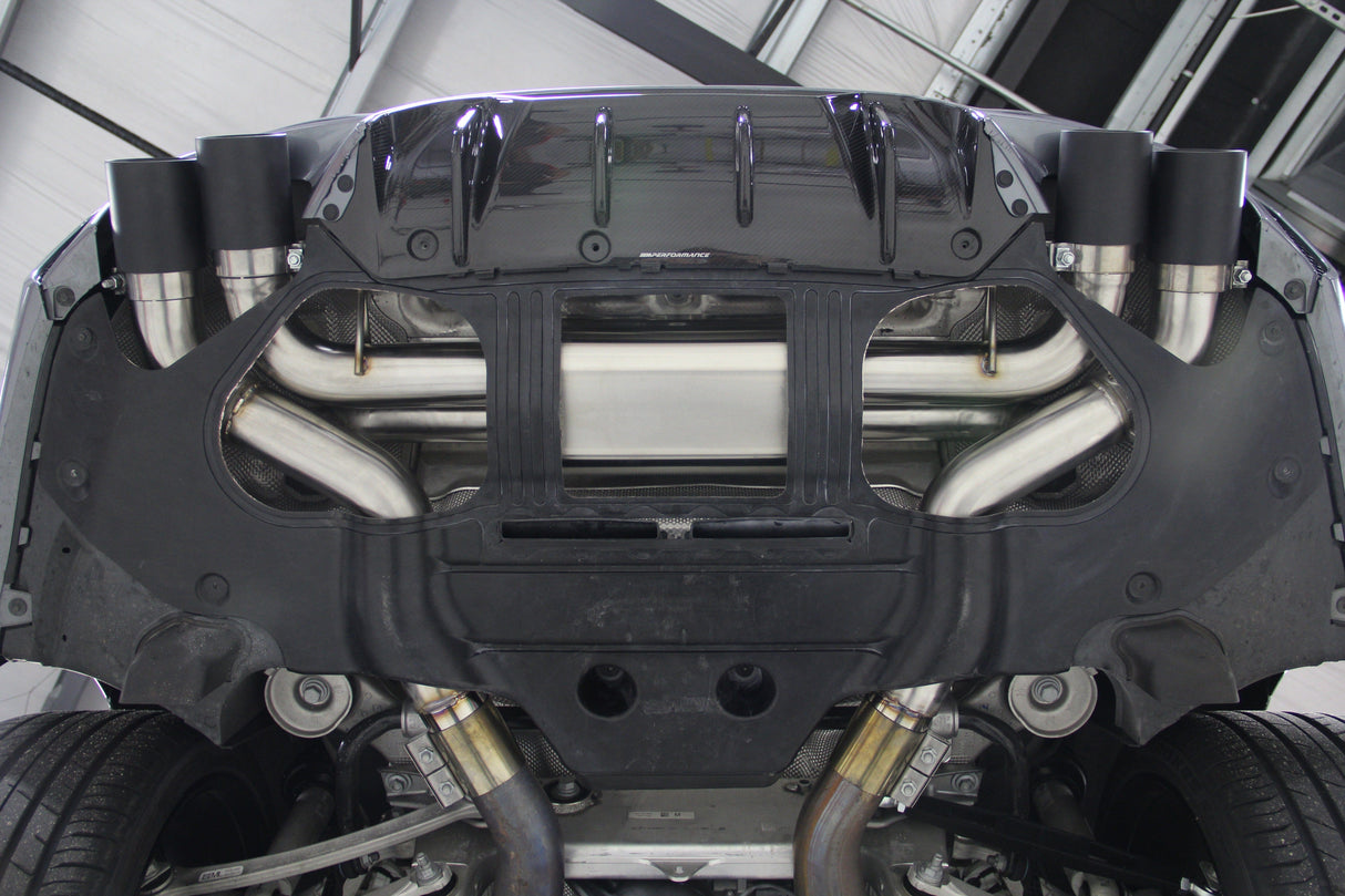 Dinan Free Flow Axle-Back Exhaust (Black Tips) - BMW / F90 / M5