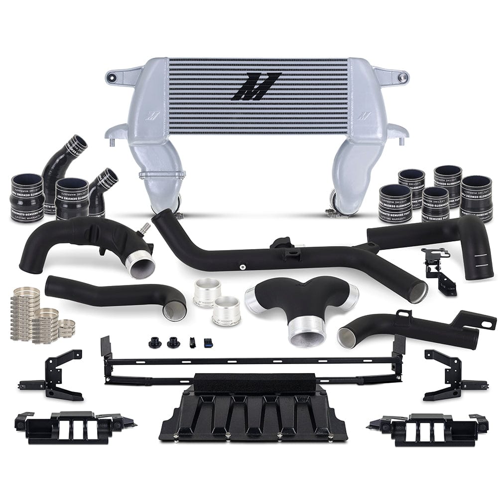 Mishimoto High-mount Intercooler Kit, fits 2021+ Ford Bronco 2.7L, Silver Intercooler