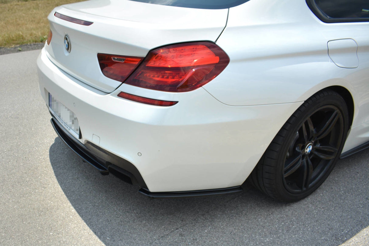 Maxton Design Central Rear Splitter BMW 6 Gran Coupé M-Package (With A Vertical Bar)