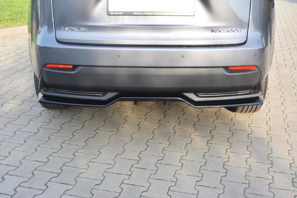 Maxton Design Central Rear Splitter Lexus Nx Mk1 H (With Vertical Bars)