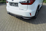 Maxton Design Central Rear Splitter Lexus Rx Mk4 H (With Vertical Bars)