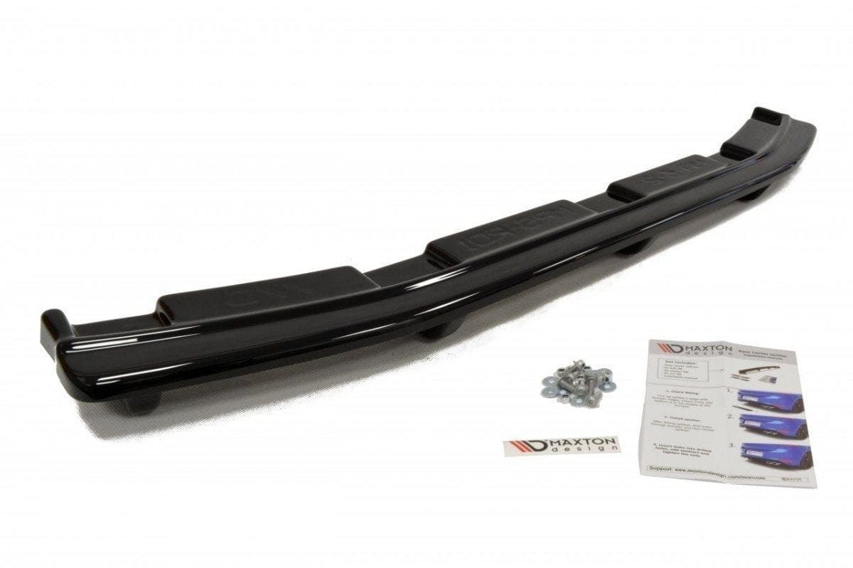 Maxton Design Central Rear Splitter Mazda 3 MK2 Mps (With Vertical Bars)