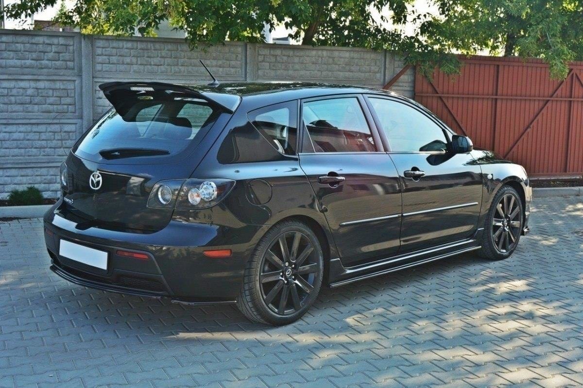 Maxton Design Central Rear Splitter Mazda 3 Mps MK1 Preface (Without Vertical Bars)