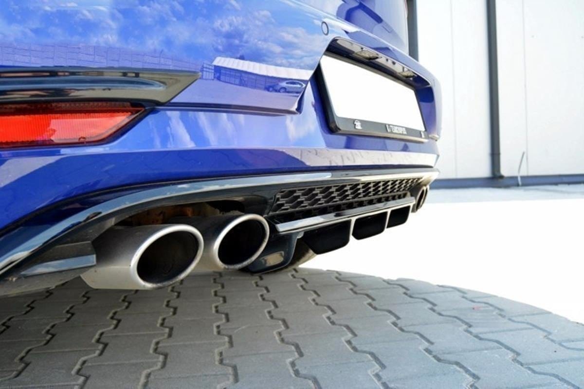 Maxton Design Central Rear Splitter VW Golf R Mk7 (Facelift)