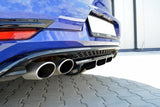 Maxton Design Central Rear Splitter VW Golf R Mk7 (Facelift)