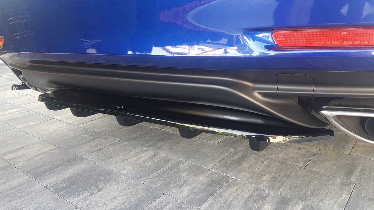Maxton Design Central Rear Splitter (With Vertical Bars) Lexus Rc